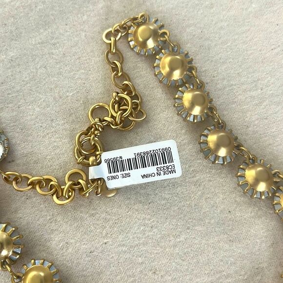 J. CREW BRULEE RIVOLI CLEAR
CRYSTAL RHINESTONE
STATEMENT NECKLACE 20" - Picture 6 of 7